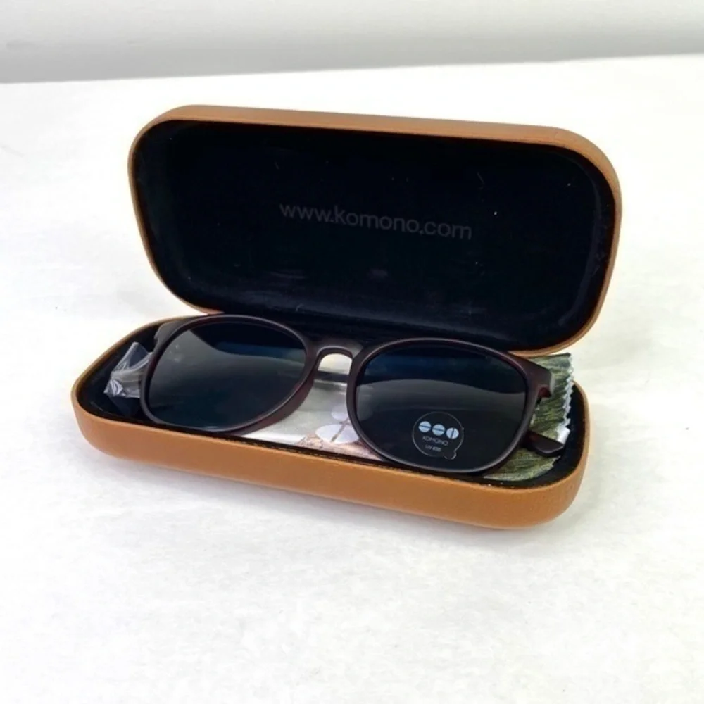 KOMONO Urkel Tortoise Silver Sunglasses NEW